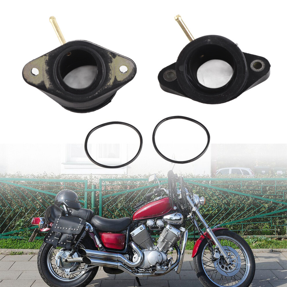 Motorcycle Carb Intake Adapter Kit For Xv400 Xv500 Xv535, Black 9451341253852