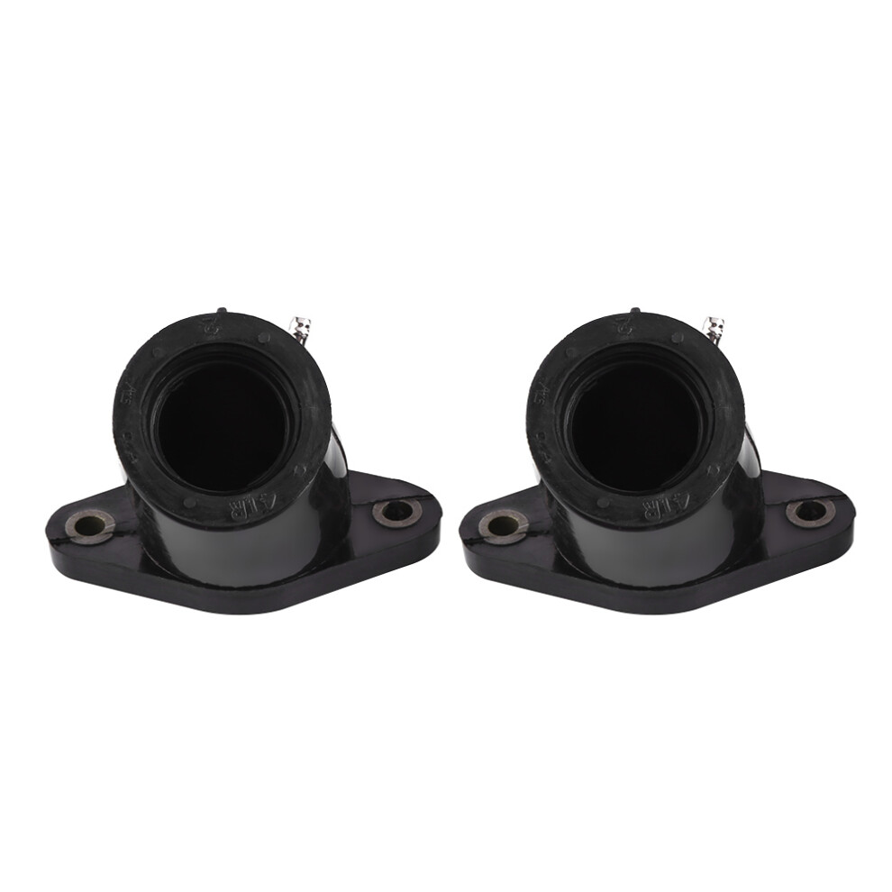 Motorcycle Carb Intake Adapters For Yamaha Xvs400 Xvs650a 2Pcs Black 7621341253936
