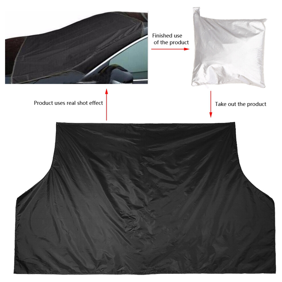 Universal Car Windshield Cover Polyester Snow Ice Sunshade 208*120Cm 3311341254814
