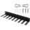 Baseball Bat Rack with Hook Hardware, Solid Steel Construction, Includes 2 Hanging Buckles, Equipment Organizer 5