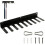 Baseball Bat Rack with Hook Hardware, Solid Steel Construction, Includes 2 Hanging Buckles, Equipment Organizer 2