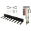 Baseball Bat Rack with Hook Hardware, Solid Steel Construction, Includes 2 Hanging Buckles, Equipment Organizer 3