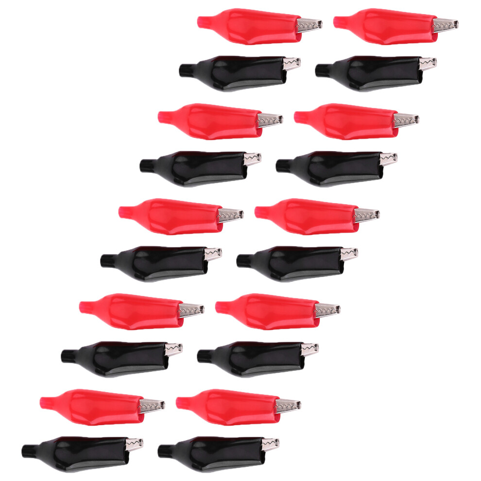 20Pcs 28Mm Metal Alligator Clips Electrical Crocodile Clamps For Testing Meter 4191341256112