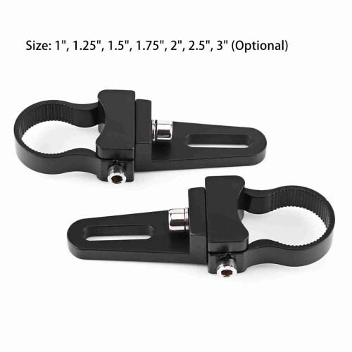 No-Drill 1" Aluminum Clamps: Versatile LED Light Mounting 1