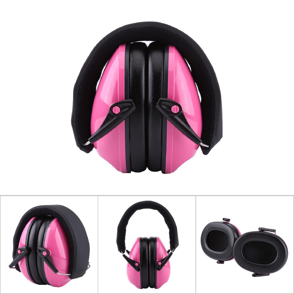 High Quality Foldable Earmuffs For Kids - 25Db Hearing Safety Unisex Kids Pink