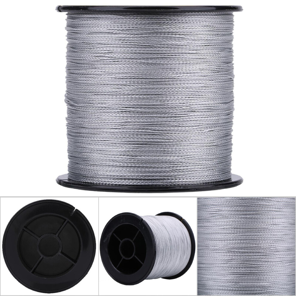 300m PE Braided Fishing Line 4 Strands Grey, Super Strong & Durable-image-OPC-PJMFNPZ-NEW