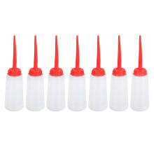 20 Stück Nähölflaschen, 160 ml, rot, mit langem Ausguss, Kunststoff