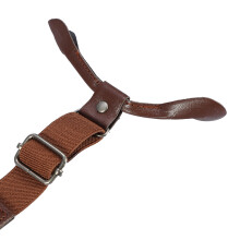 Adult Brown Elastic Suspenders Adjustable Belts for Men & Women