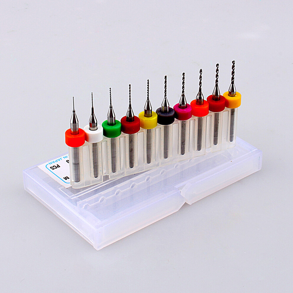 Pcb Micro Mini Drill Bits 10Pcs Set Tungsten Carbide Engraving Tools 9461341264994