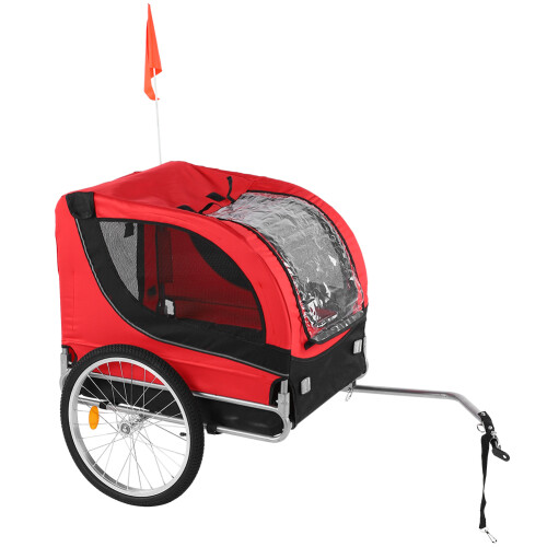 Pet Bike Trailer Smoothly Rolling Safety Bicycle 2