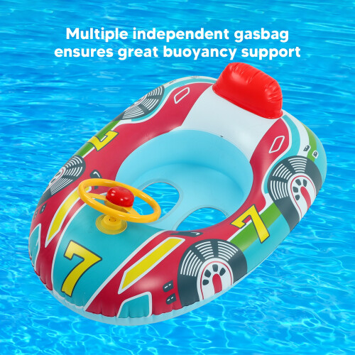 Yacht-Lenkrad Pool-Float aus PVC 65,5 cm Blau 2