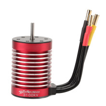 F540 3100KV 4-Pole RC Motor 35.8x50mm negro/rojo