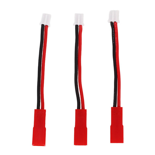 3 Stück PH2.0 auf JST-Stecker-Adapter 72mm Schwarz/Rot 1