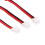 3 Stück PH2.0 auf JST-Stecker-Adapter 72mm Schwarz/Rot 3