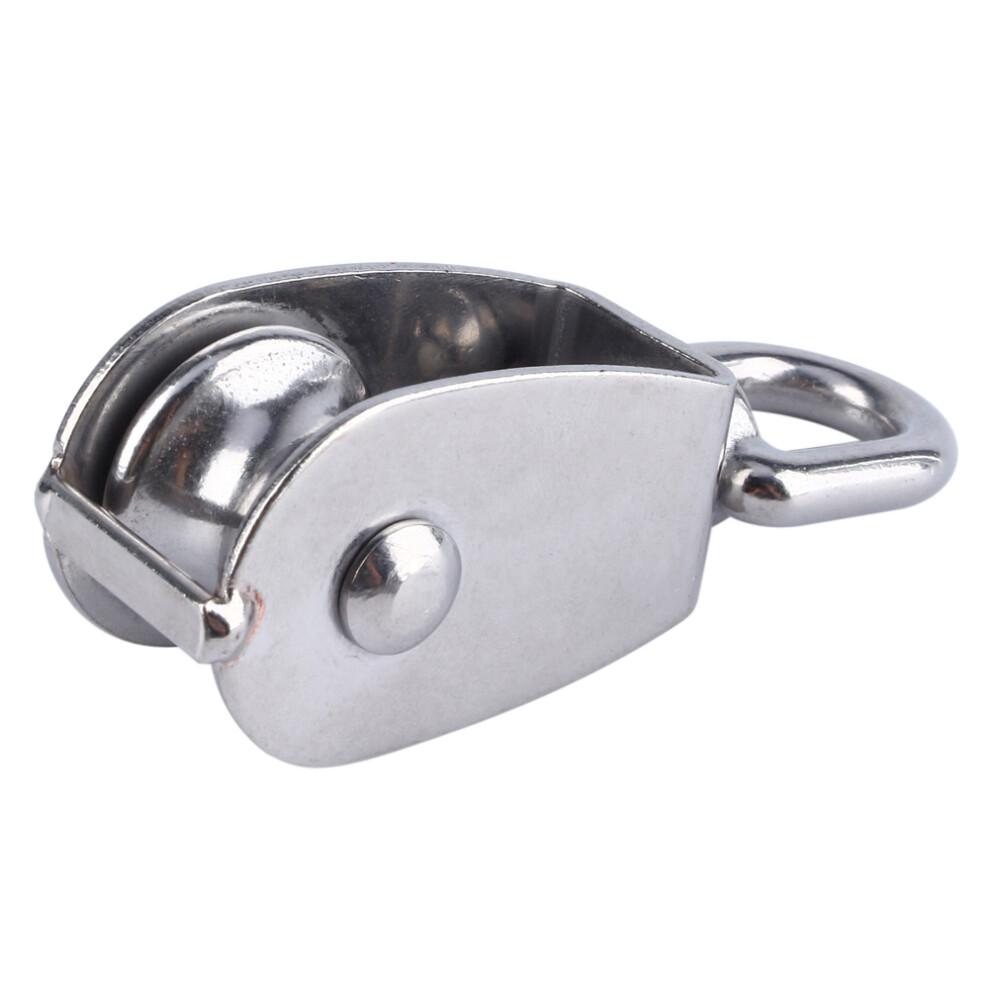 M25 304 Stainless Steel Swivel Pulley Block For Rope Lifting Applications 8711341270701
