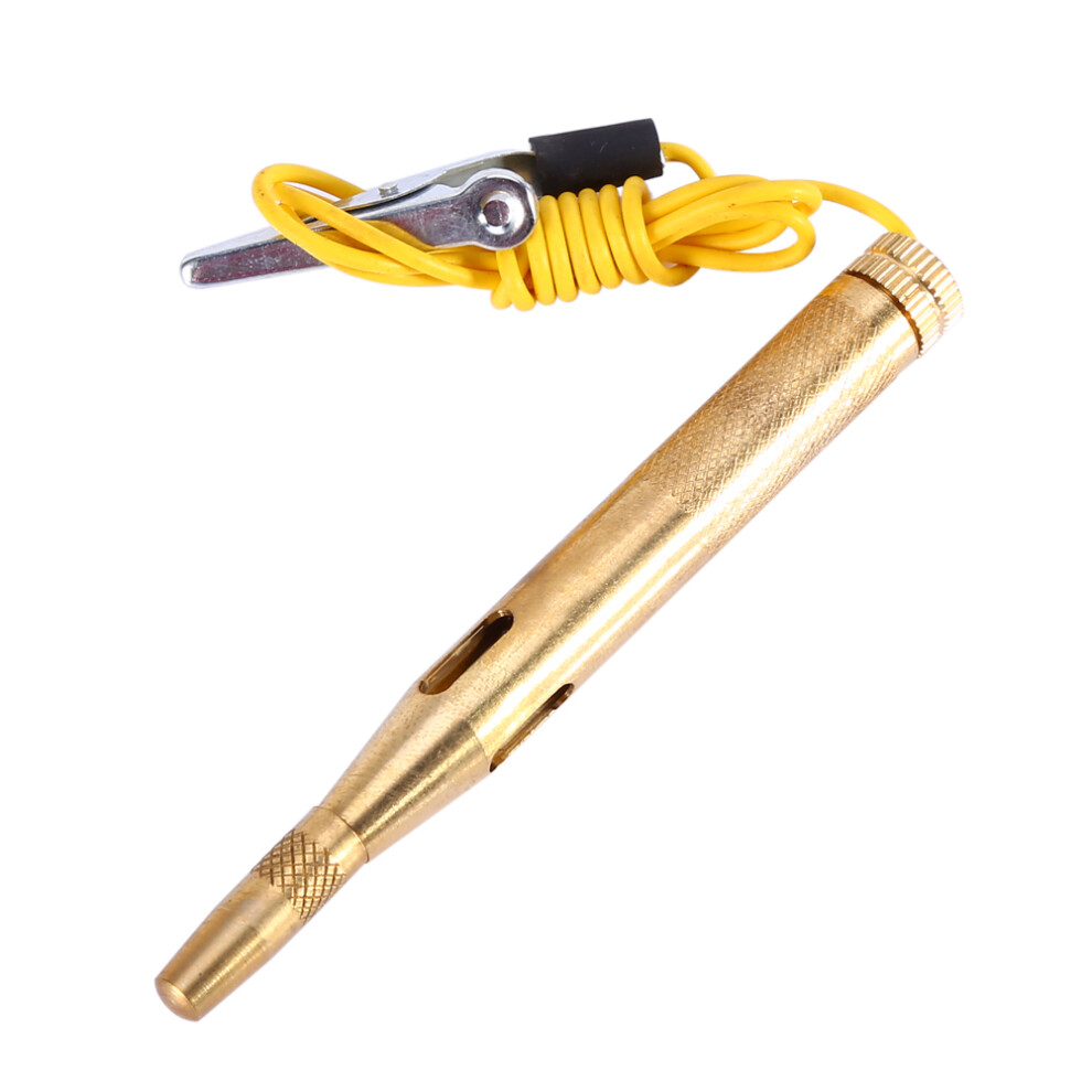 Car Voltage Copper Circuit Tester 6V-24V, 107X10mm Gold 4961341270438