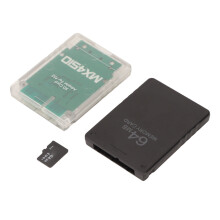 MX4SIO PS2 Fat 64G Speicherleser - Klarweiß