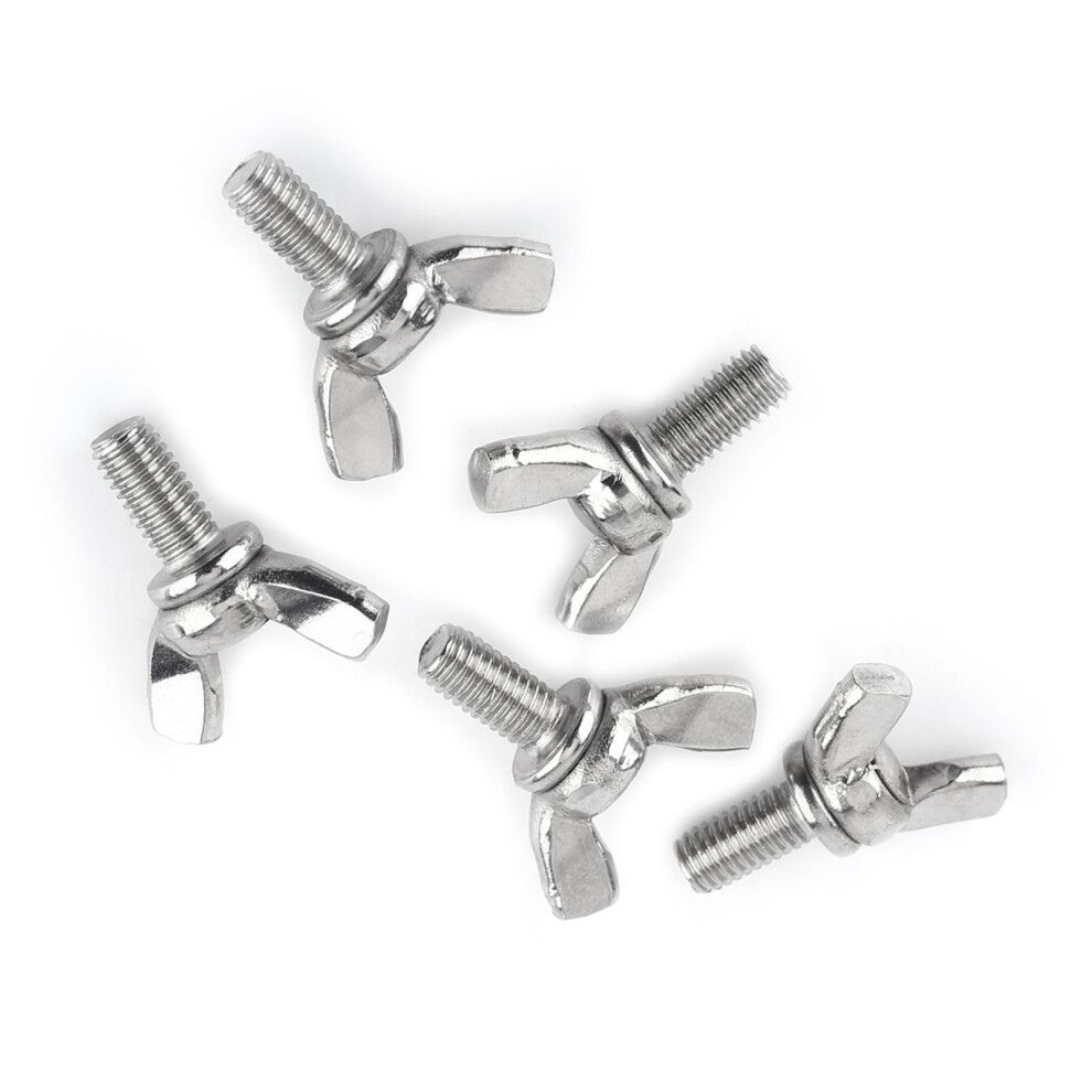5Pcs 304 Stainless Steel M5 Wing Bolts 10Mm Fasteners For.machinery High.quality 3231341274059