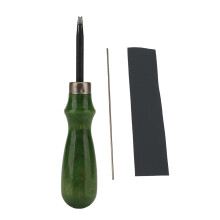 Kantenhobel für Leder - legierter Stahl, Holzgriff