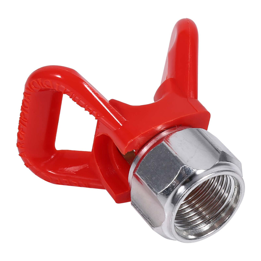 Universal Airless Paint Sprayer Gun Tip Guard Nozzle Seat - Red 5091341275825