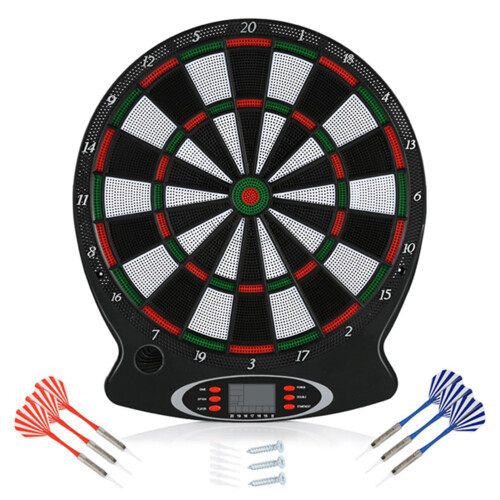Interactive LCD Electronic Dartboard Set: Includes 6 Safe Plastic Darts 2