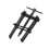 Two Jaw Gear Puller Remover Kit 8in, Carbon Steel, Black 13