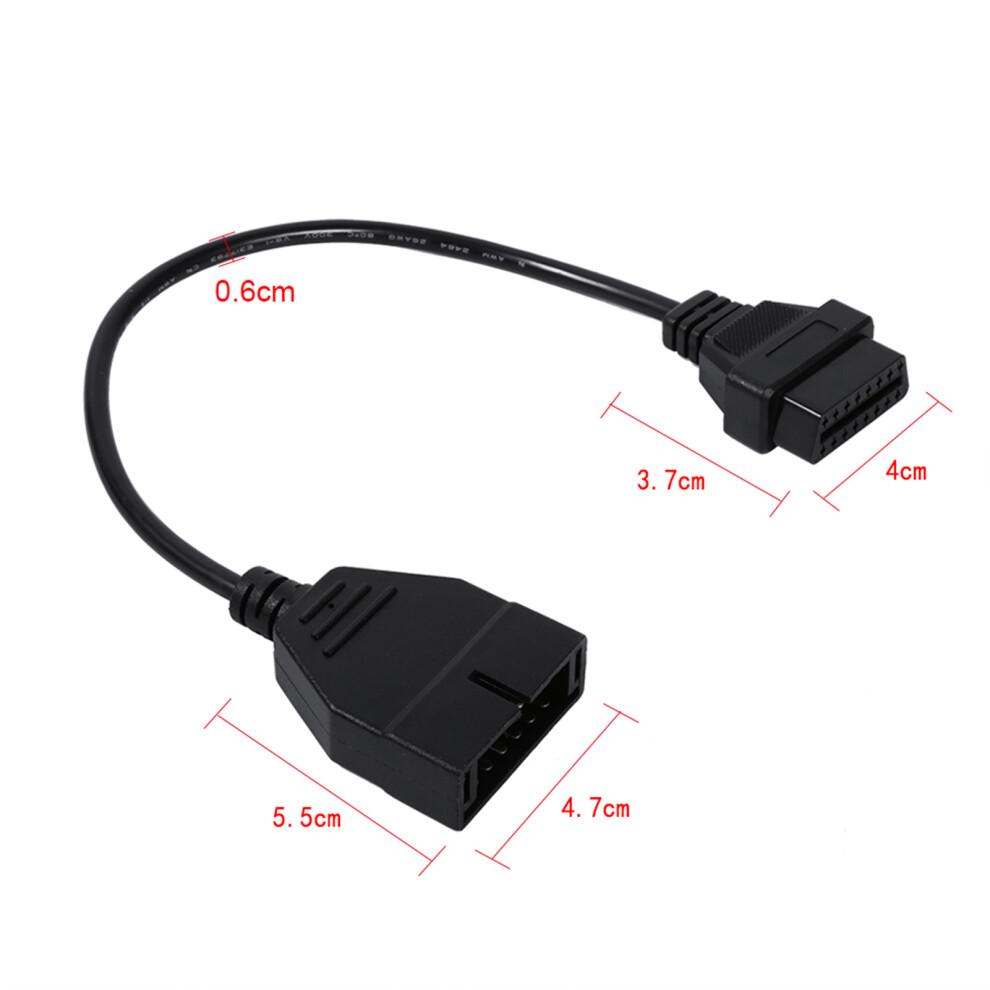 12 Pin Obd1 To 16 Pin Obd2 Diagnostic Cable Adapter For Gm Vehicles 7691341278819