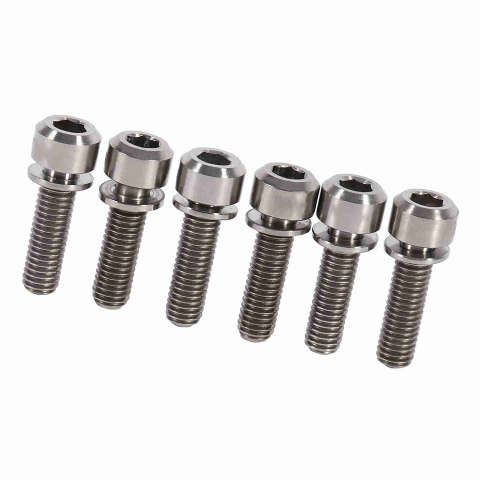 High Strength M5 X 18Mm Titanium Alloy Bike Stem Bolts Set Of 6 8461341279586
