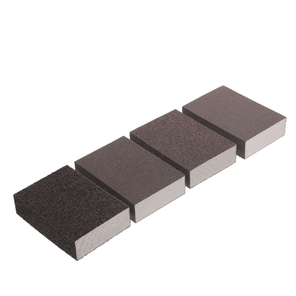 Sponge Sand Block Pack Of 4 Abrasive Polish Tool For Wood And Ceramic, Gentle Sandpaper, Ideal For Furniture Finishing 6947110141831