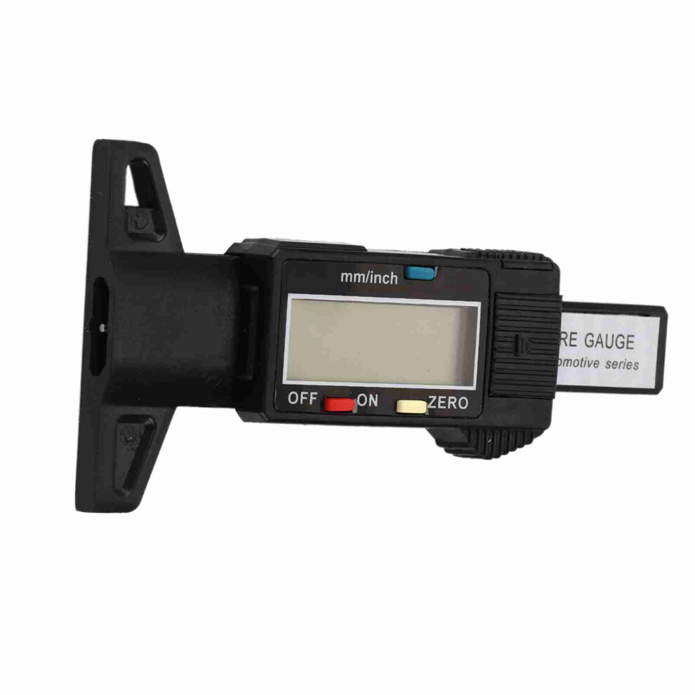 Digital Tyre Tread Depth Gauge 0-25.4Mm Lcd Display Measurer Black 8131341281802