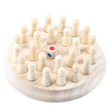 Children Wooden Memory Game 17.5x17.5x5.5cm Educational Puzzle
