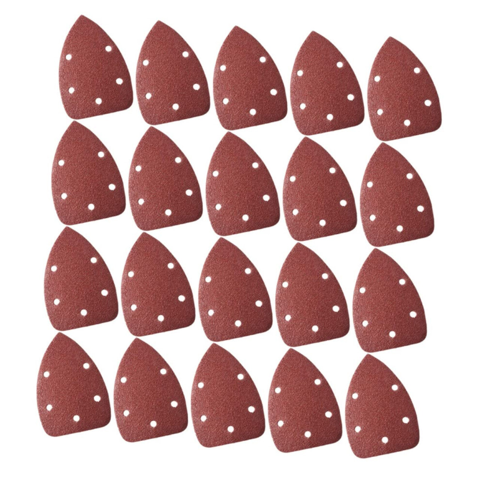 Triangular Sandpaper For Rotating Tools 20 Pieces Coarse Wood Sanding Sheets 120 Grit 93X93x93 Mm 6482260646695