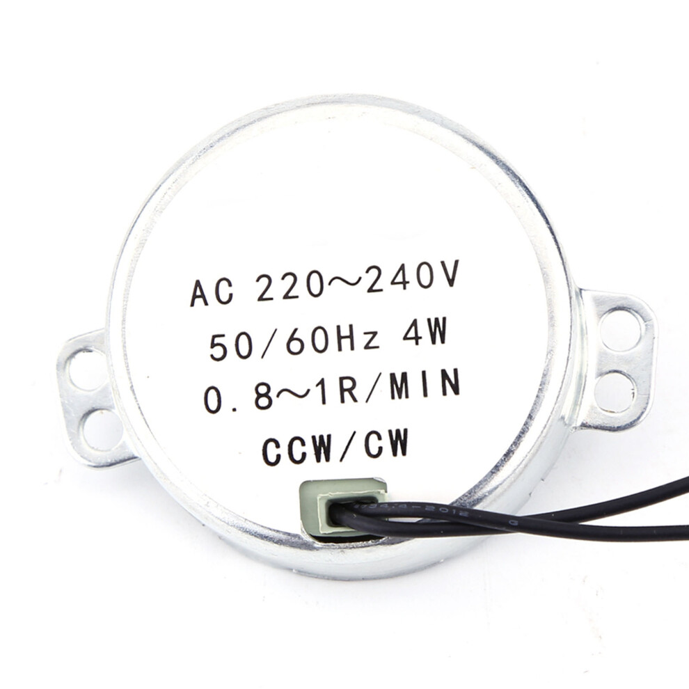 220-240V 4W Synchronous Gear Motor Cw/Ccw 0.8-1 Rpm 6911341285978
