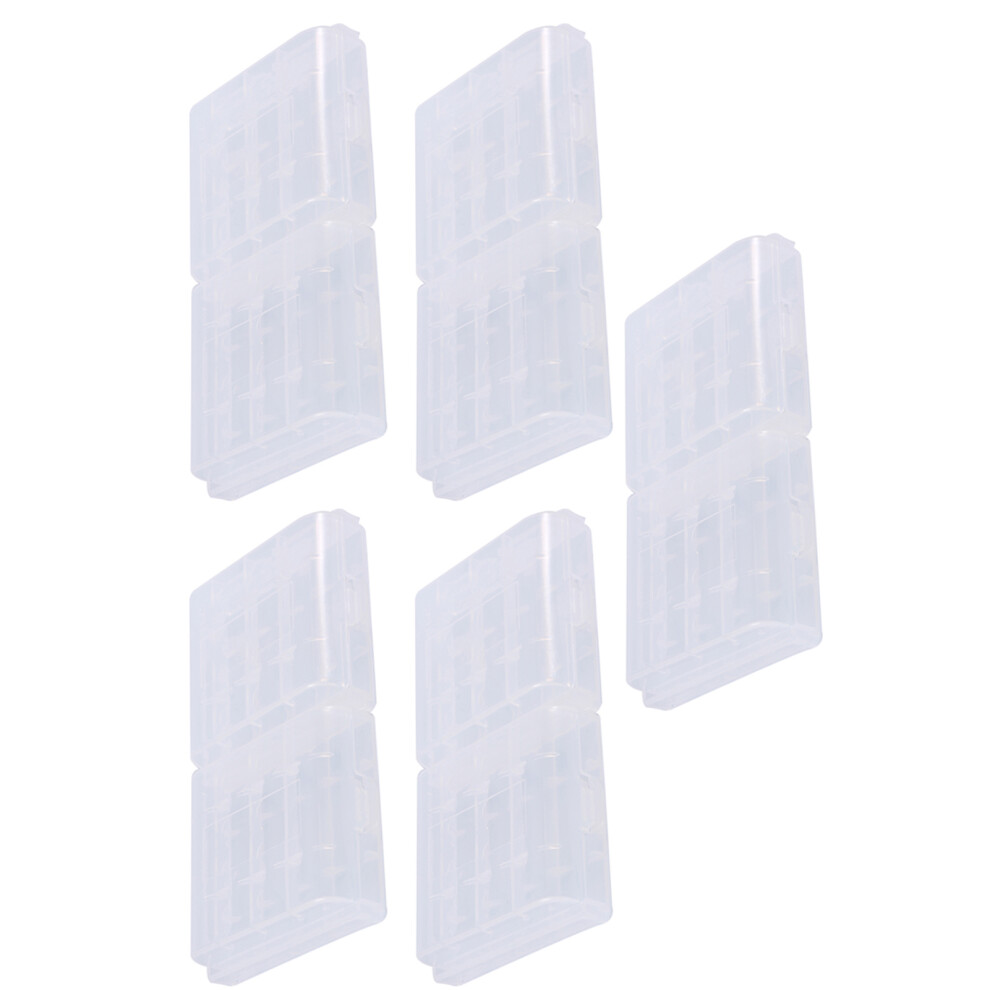 Battery Storage Box Set 10 Pcs Clear Hard Plastic Cases For Aa Aaa Batteries 6951341286445