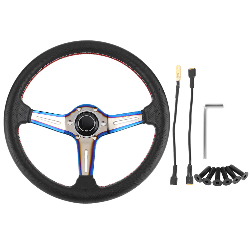 350Mm/14In For Nardi Style 6-Bolt Half Dish Black 9121376679117