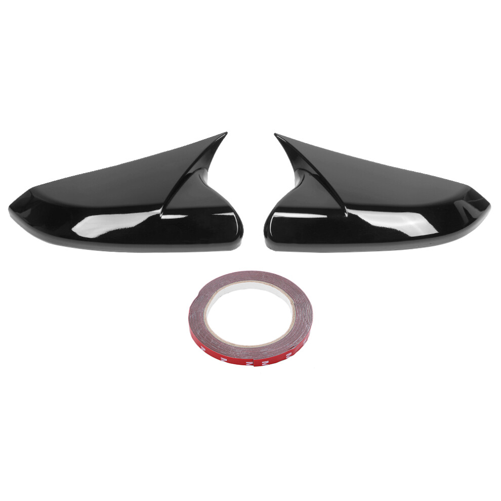 Rearview Mirror Cover Caps Add On For Honda Civic Black 9121376679230