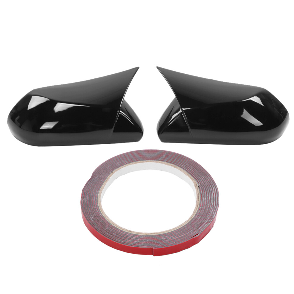 Mirror Cover Caps Addon Fit For Camry Xv70 Le Se Black 9121376679292