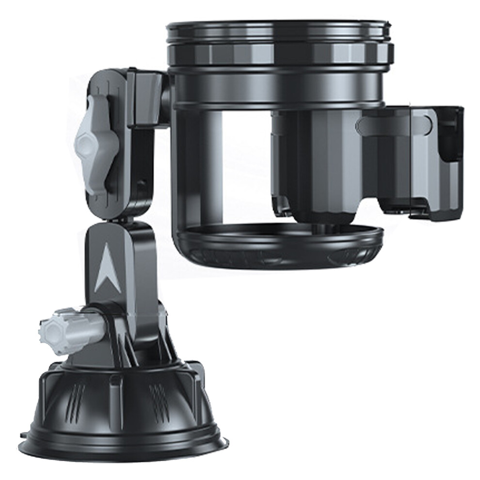 (short grey) Windshield Beverage Holder With Anti Slip Surfaces Adjustable Height-image-OPC-PJMFW67-NEW