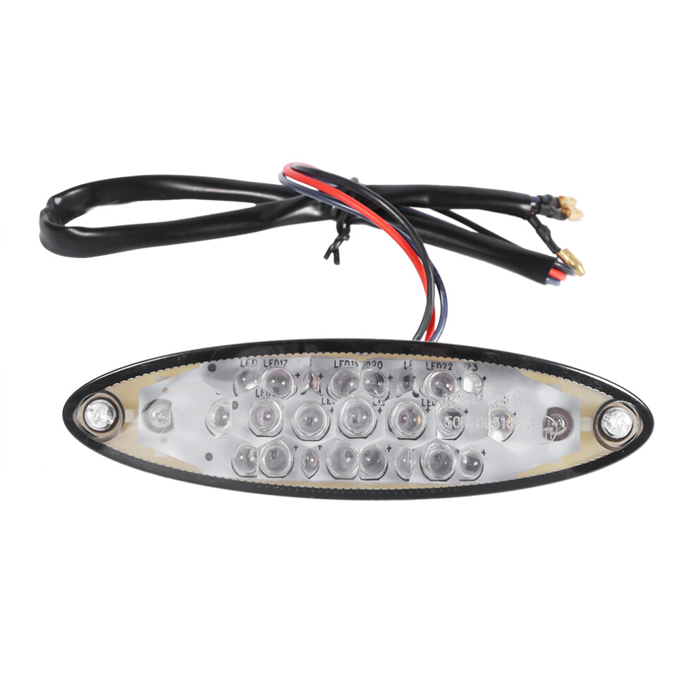 28 Led Smoke Tail Brake License Plate For Motorbikes Atv Quads Light 9461341288884