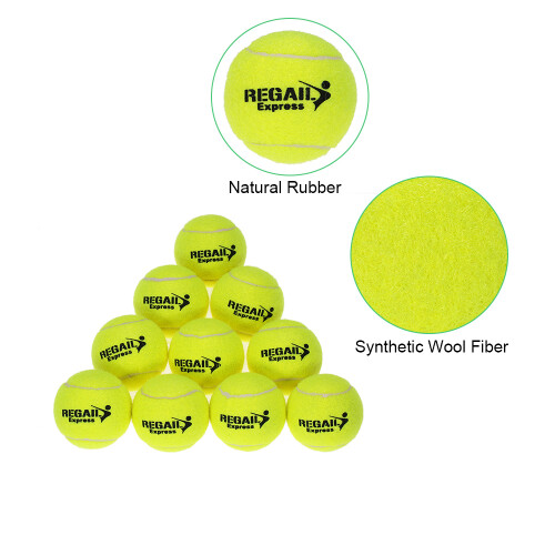 10pcs Tennis Practice Balls, 6.5cm, High Resilience, Durable 2