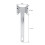 Aluminium Fleischklopfer 95g 220mmx70mm Silber 6