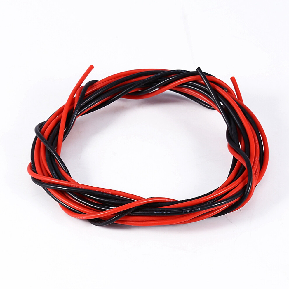 18Awg 5M Stranded Copper Cables Silicone Flexible Electronic Wires 9371341290322