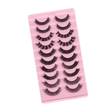 10 Paar Wiederverwendbare Selbstklebende Wimpern Ohne Kleber oder Eyeliner – Natürliche Dicke falsche Wimpern, Verlängerung