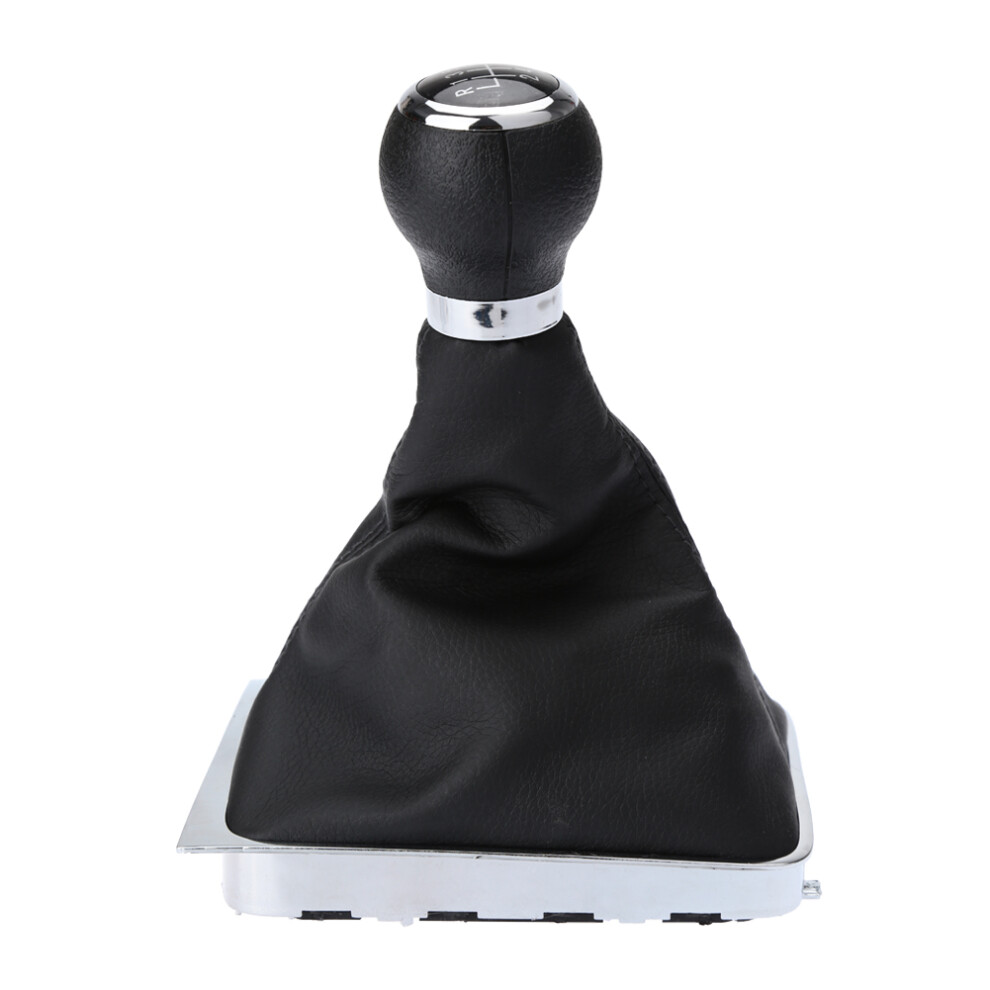 Vw Passat B6 Fit 5-Speed Gear Shift Knob Stick Boot Gaiter Frame Black 7681341294674