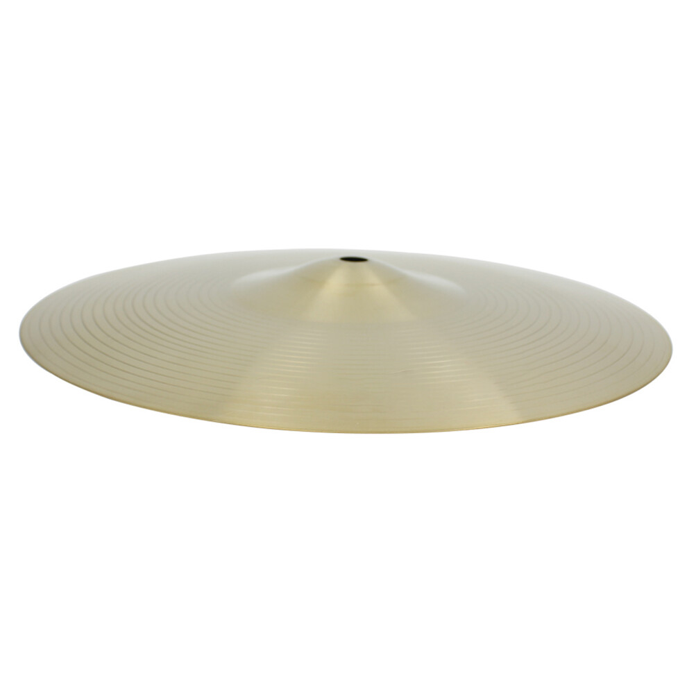 18" Brass Alloy Crash Ride Hi-Hat Cymbal for Drum Set, Gold