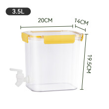 Hervidor de agua fría 3.5L amarillo PET olla sellada