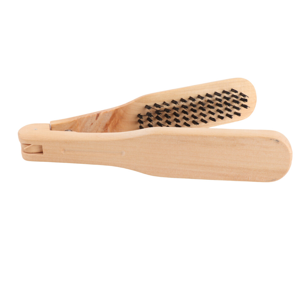 Unisex Wooden Hair Straightener Brush, Burlywood, 22Cm Clamp Comb