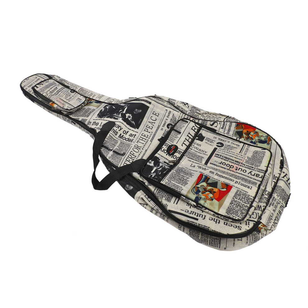 600D Water-Resistant Guitar Gig Bag for 41Inch Acoustic Folk with Pockets