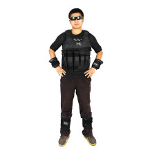 Max Loading 50kg Adjustable Weighted Vest Boxing Workout Waistcoat Black