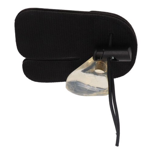 Double Layer Leather Finger Tab for Recurve Bow Shooting, 8.5x7x3.6cm 2